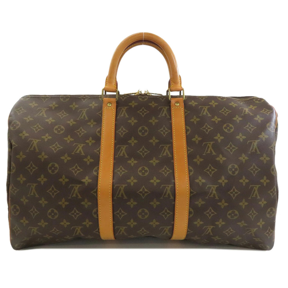 Louis Vuitton Boston Monogram Canvas Bag Keepall Brown